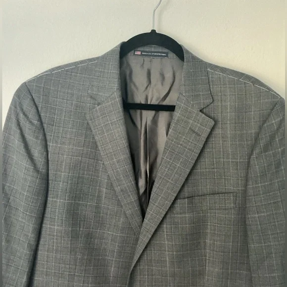 Hart Schaffner Marx Plaid Pattern Blazer 44